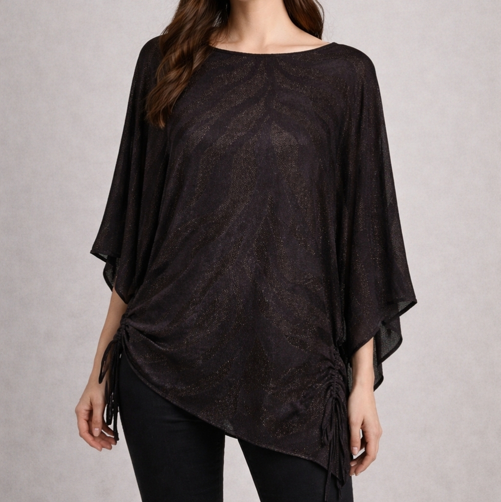 St. John Tunic Poncho Animal Print New With Tags $695 Size Small